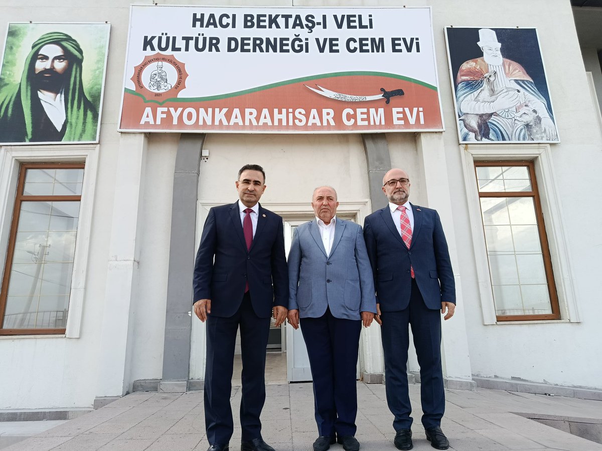 AK Parti Afyonkarahisar Başkanı Şahin, Hacı Bektaş Kültür Dernekleri Federasyonu Başkanı Güllü'yü Ziyaret Etti