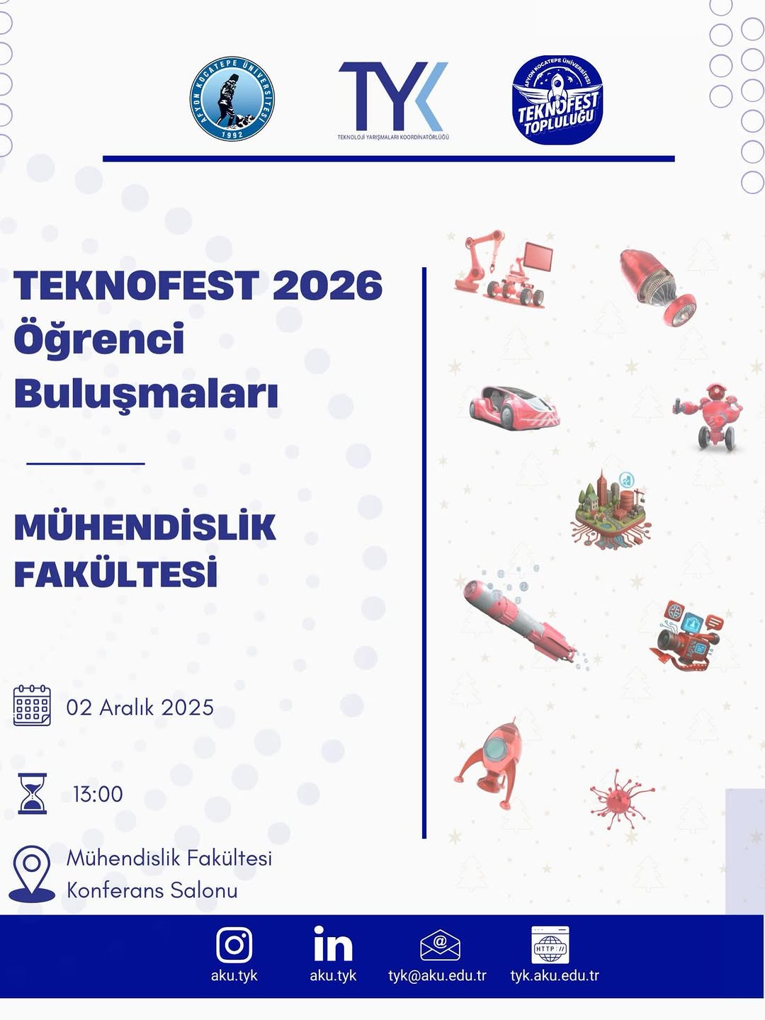 Afyon Kocatepe Üniversitesi TEKNOFEST 2026 Bilgilendirme Toplantısı Düzenliyor