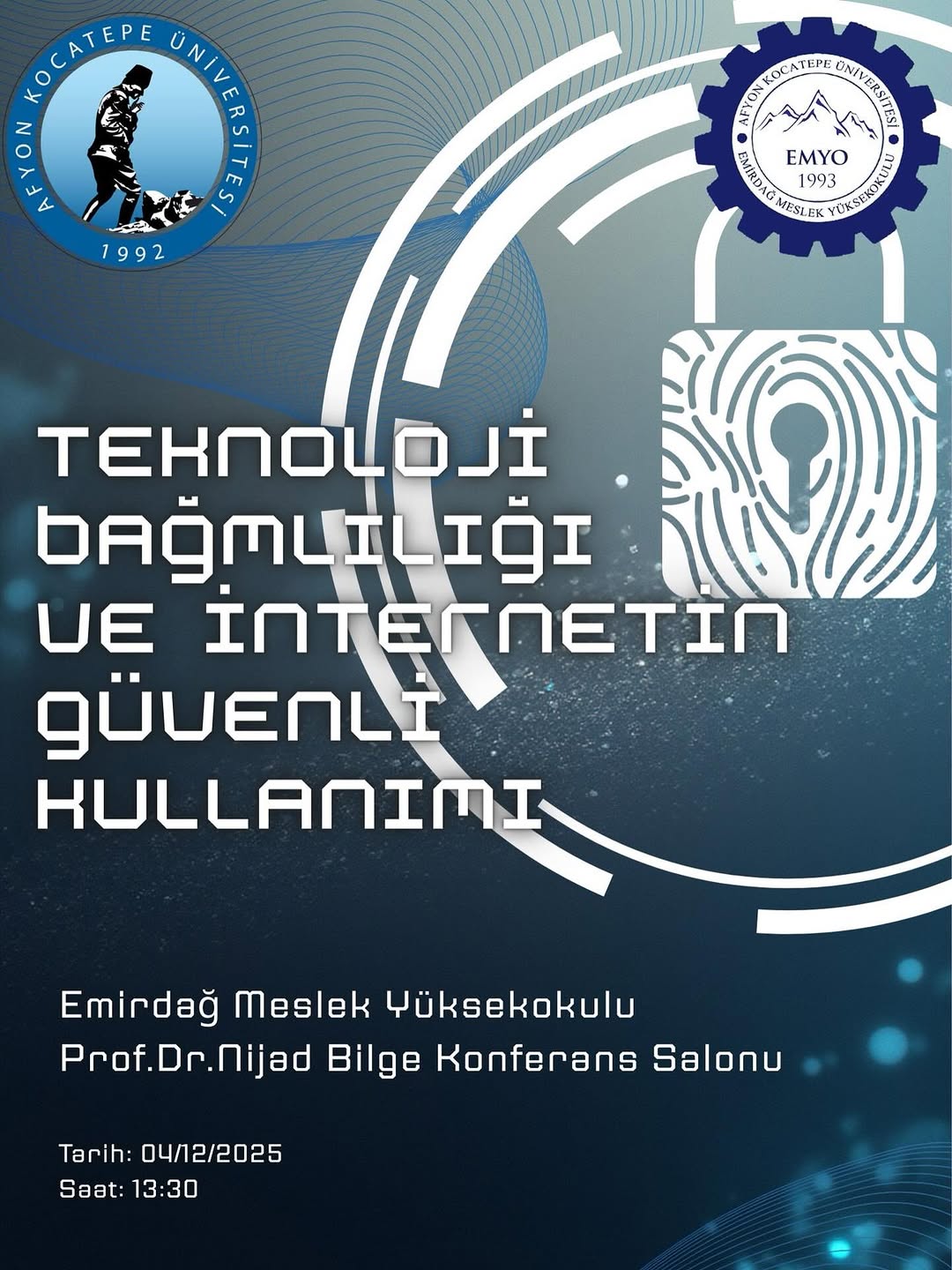 Afyon Kocatepe Üniversitesi'nden Teknoloji Bağımlılığı ve İnternetin Güvenli Kullanımı Konferansı