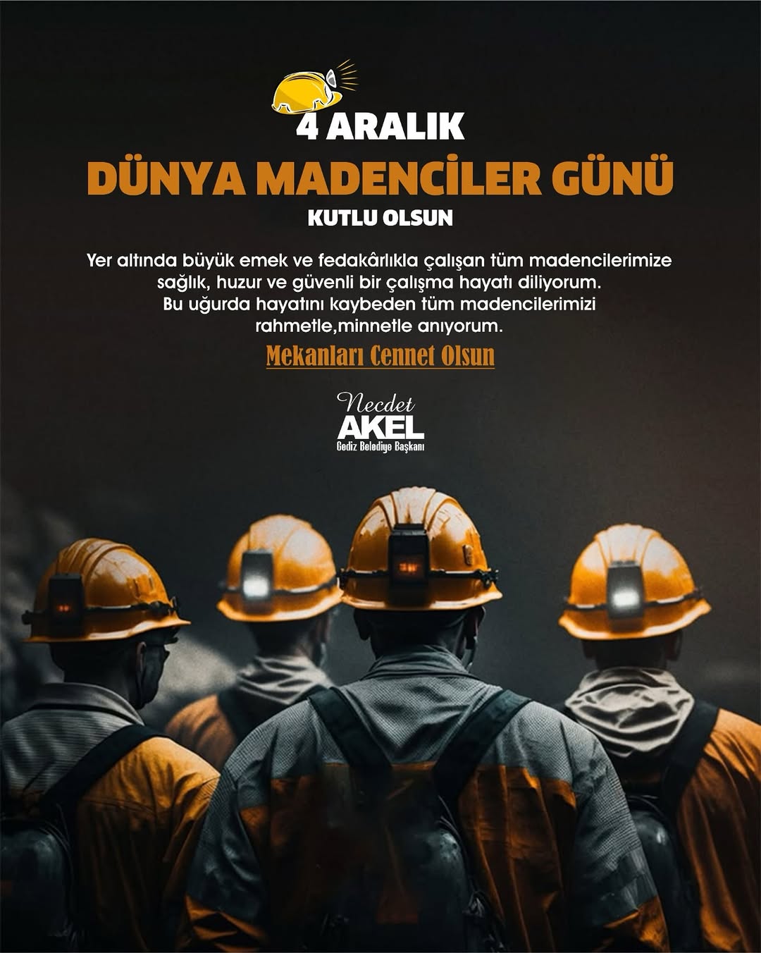 Gediz Belediyesi'nden Madenciler Günü Kutlaması