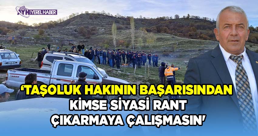 Taşoluk Belediye Başkanı Bilgin Özen'den Maden Ruhsatı Açıklaması