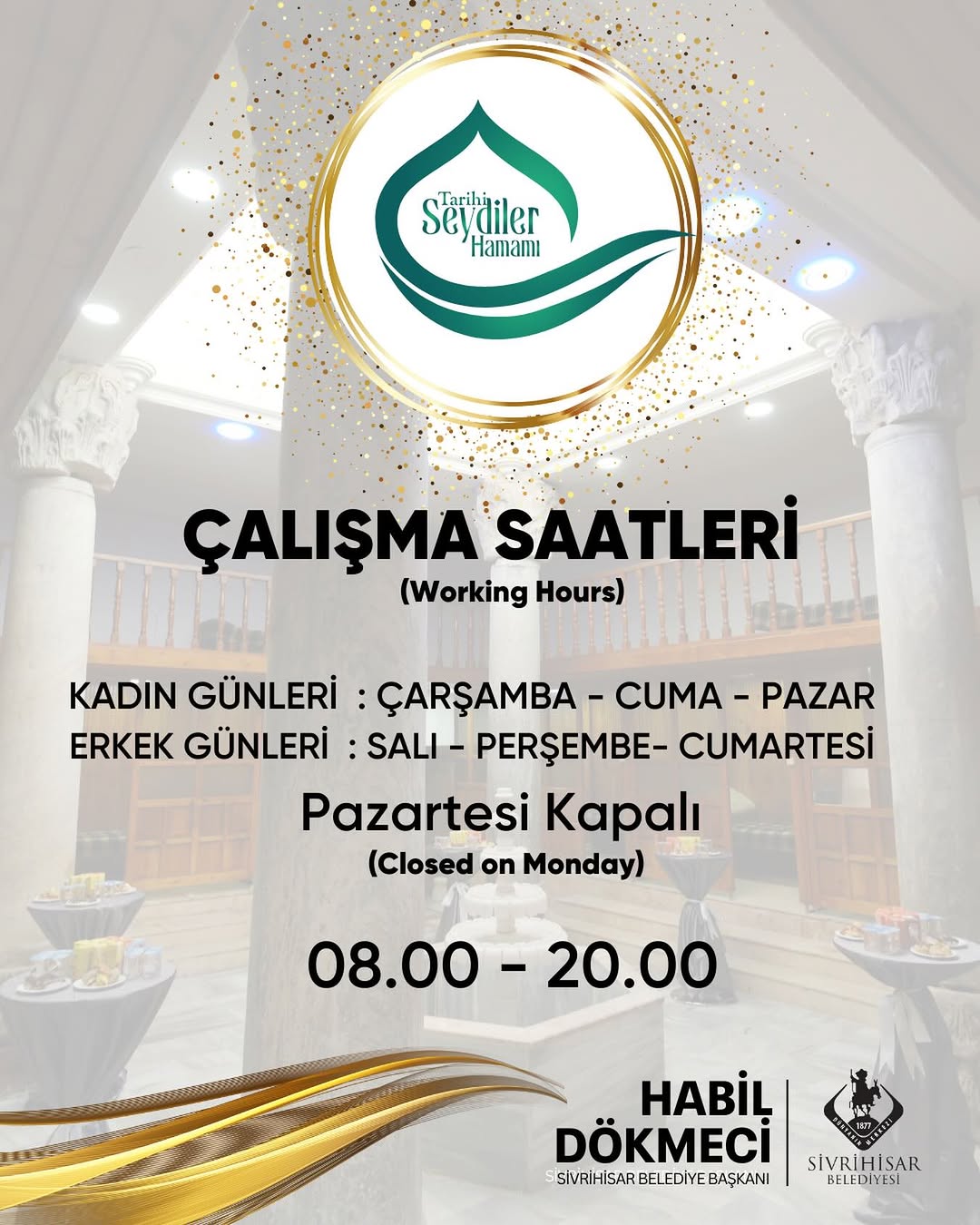 Seydiler Hamamı Hizmet Vermeye Devam Ediyor