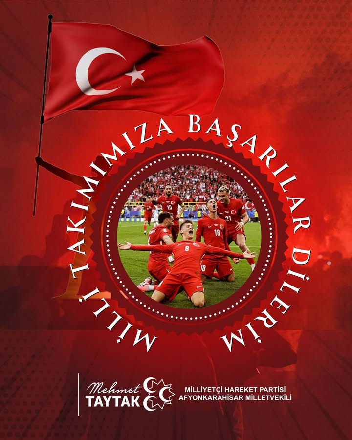 Milli Takımımıza Ay-yıldızlı formamızla başarılar diliyorum