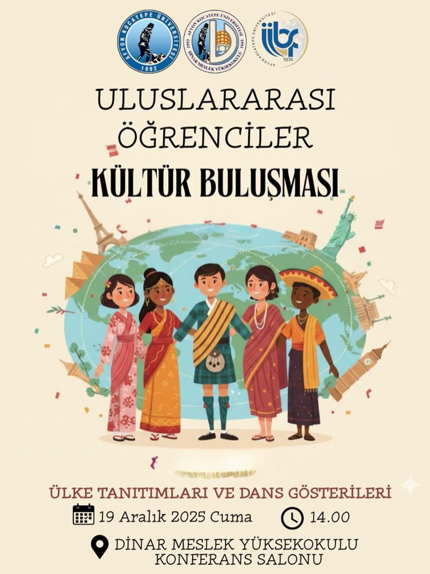 Afyon Kocatepe Üniversitesi'nde Bugün: Uluslararası Öğrenciler Kültür Buluşması