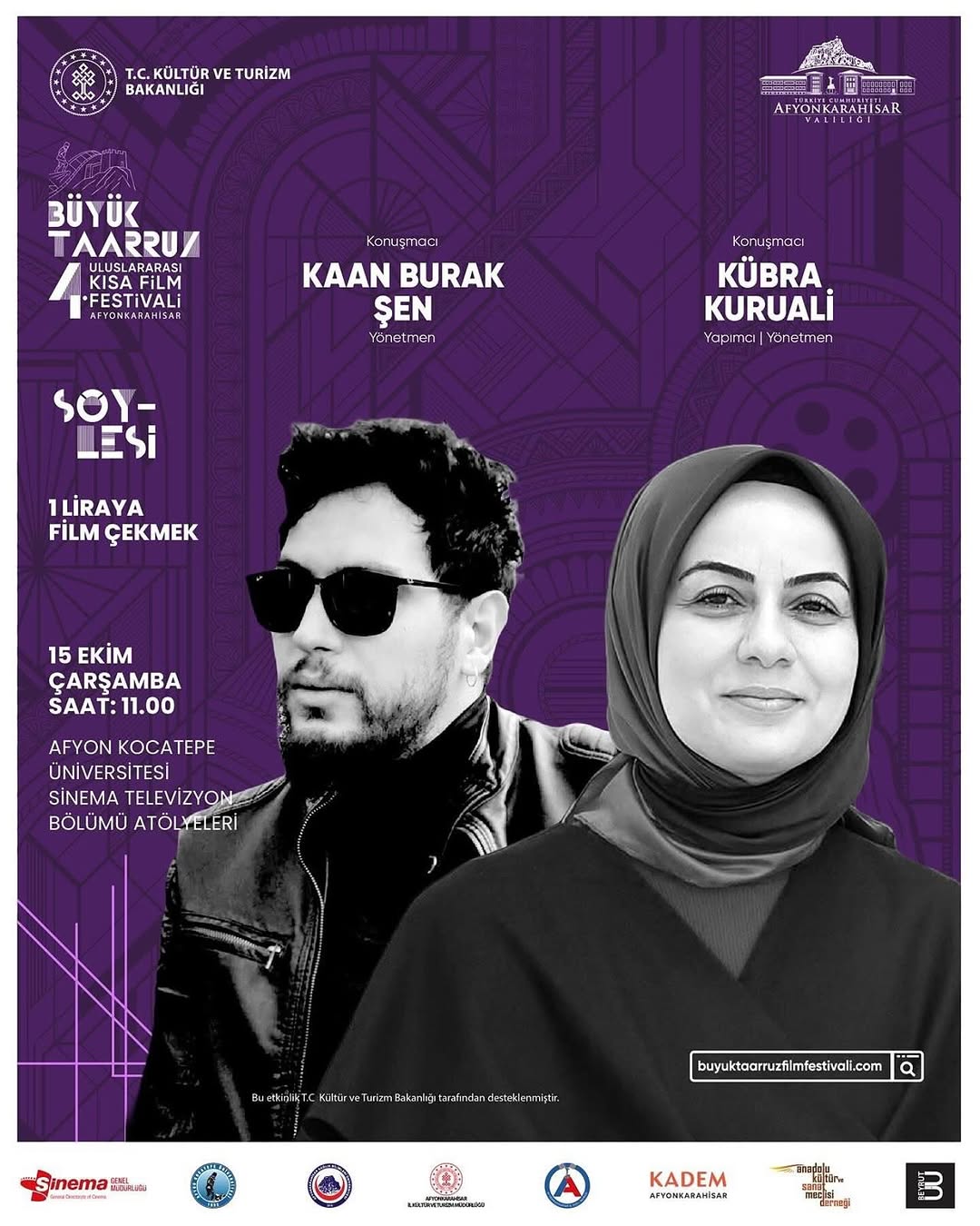 Afyon Kocatepe Üniversitesi'nde Bugün: '1 Liraya Film Çekmek' Etkinliği