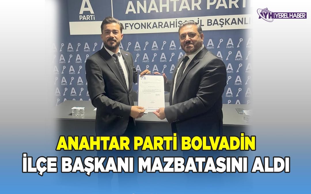 Bolvadin İlçesinde Anahtar Parti İlçe Başkanlığı Görevine Ahmet Postal Atandı