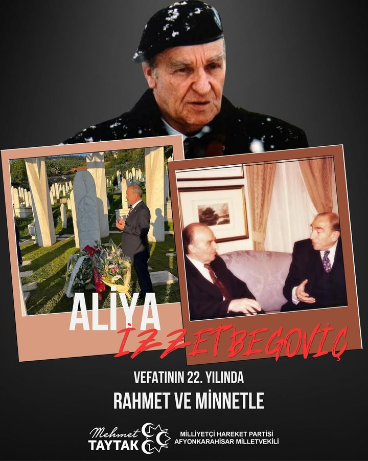 Aliya İzzetbegoviç'i Vefatının Yıl Dönümünde Rahmet ve Minnetle Anıyoruz