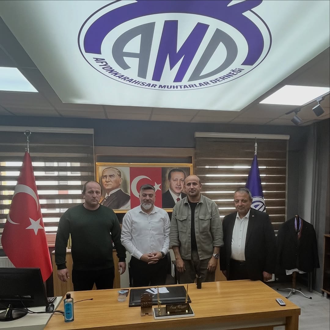 Afyonkarahisar Muhtarlar Derneği'ne Millibirlik Karakol Amiri Osman Erol Ziyareti