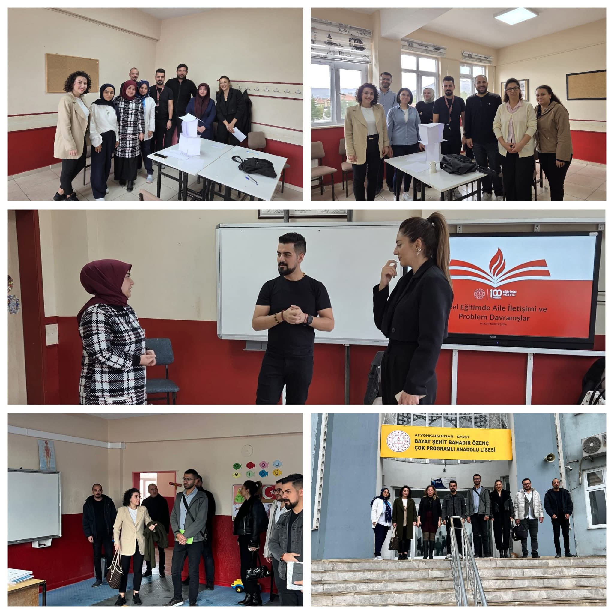 Özel Eğitimde Saha Uygulamaları Projesi Afyonkarahisar'da İncelendi