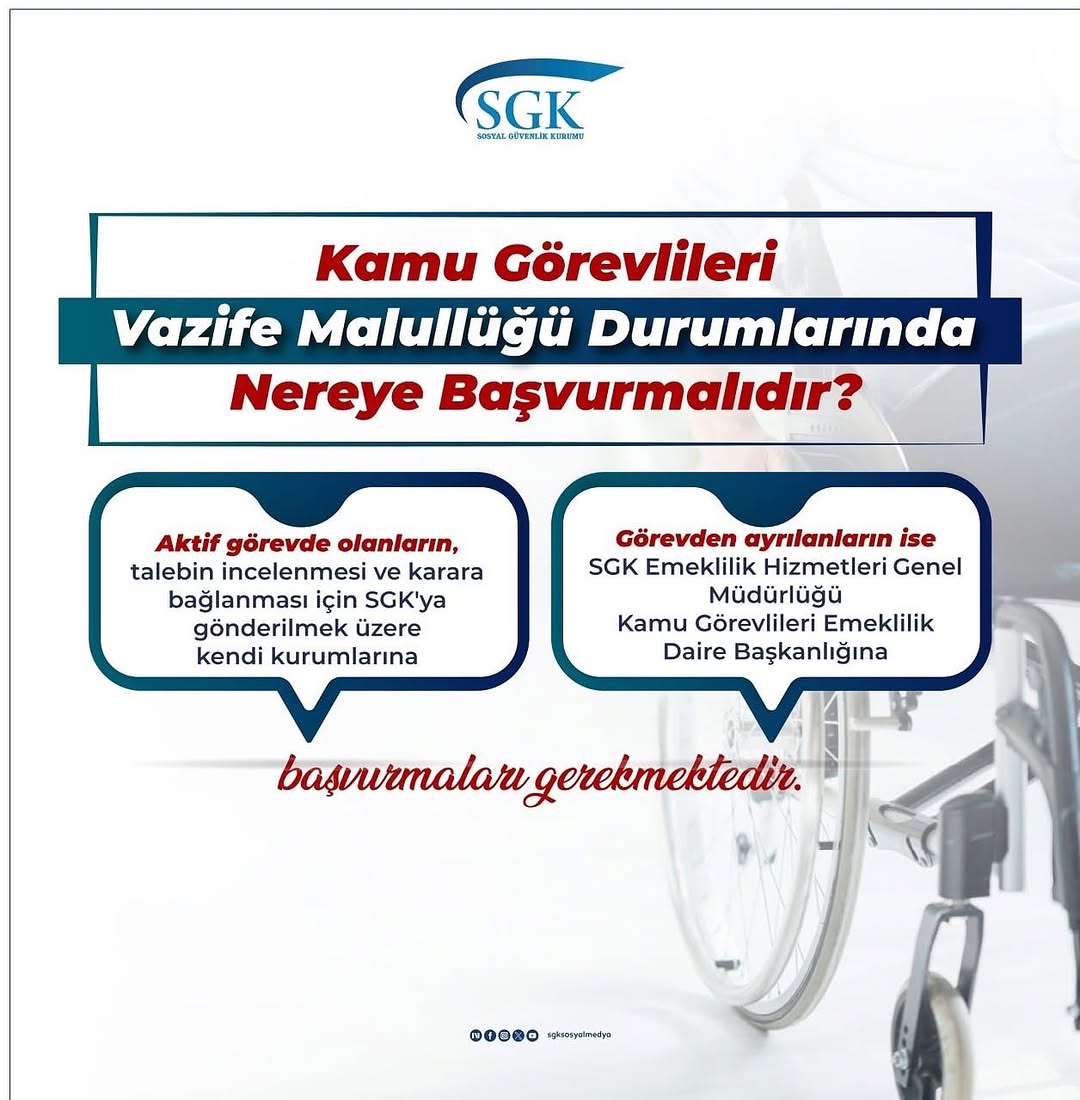 Kamu Görevlileri Vazife Malullüğü Başvuru Süreci
