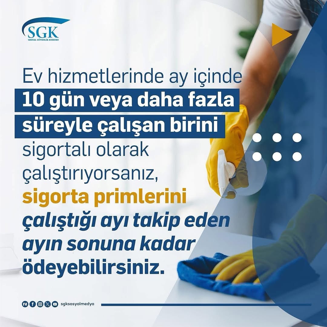 Ev Hizmetlerinde Çalışanlar İçin Önemli Bilgilendirme