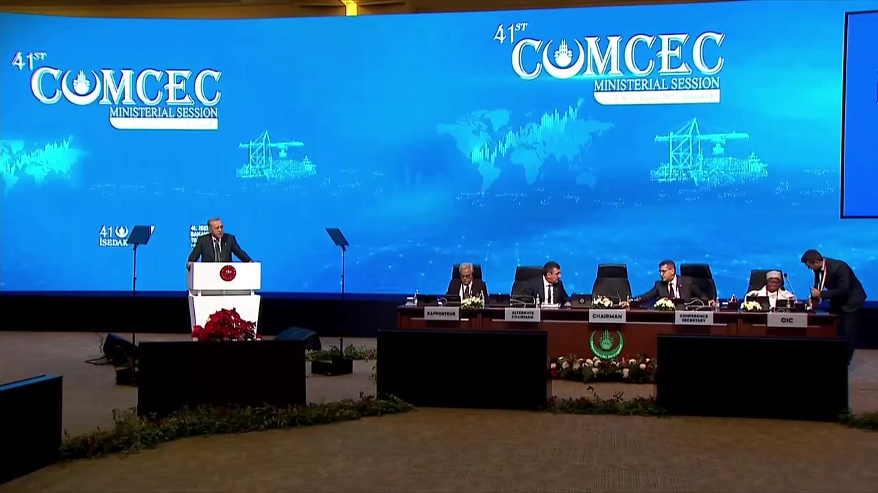 Türkiye Cumhurbaşkanı Recep Tayyip Erdoğan 41. İSEDAK Toplantısı Açılış Töreni'nde Konuşma Yaptı