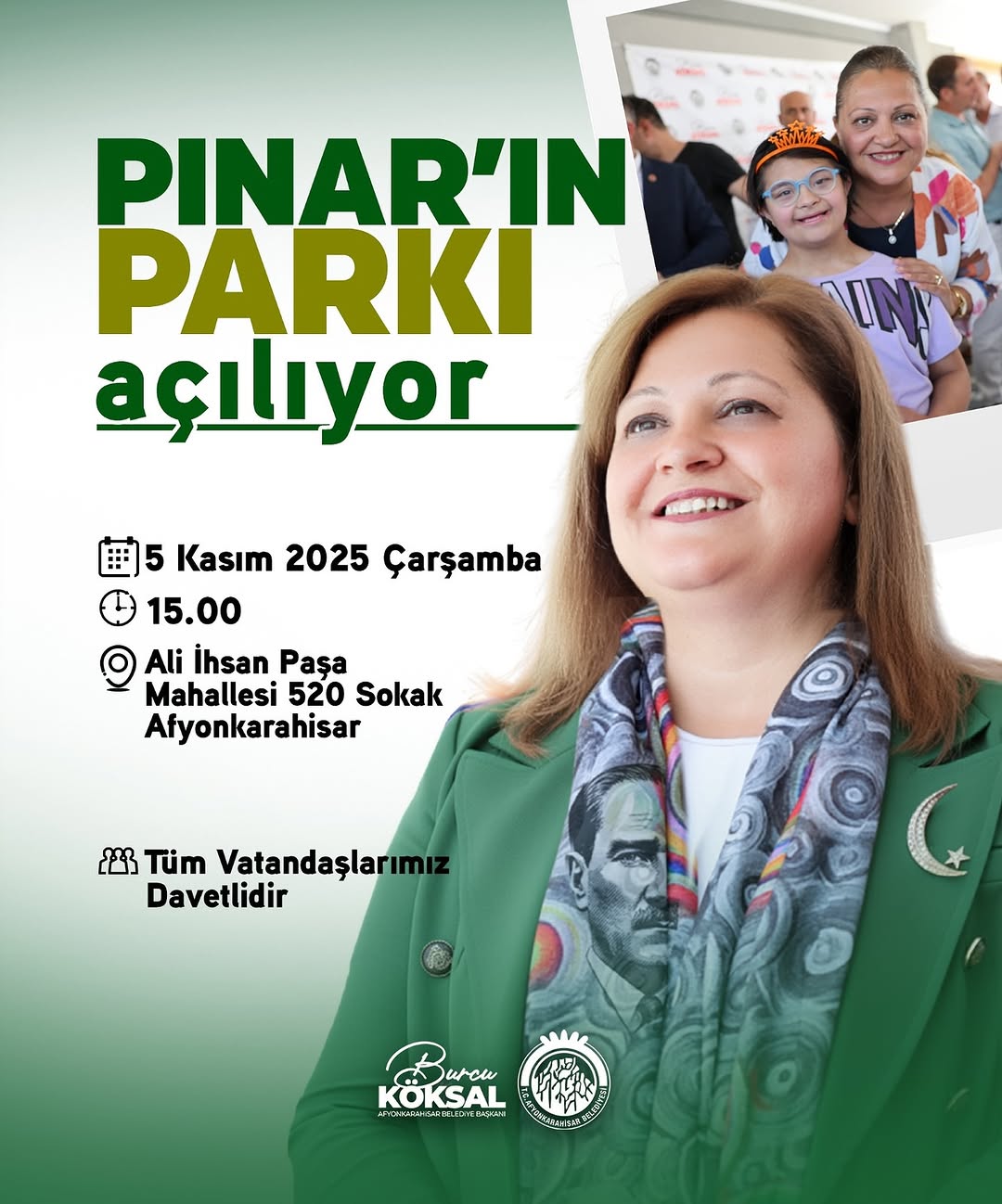 AfyonKarahisar Belediyesi Pınar İçin Park Açıyor