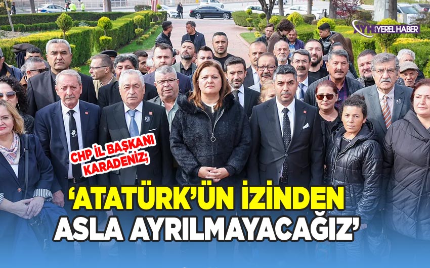 CHP Afyonkarahisar İl Başkanlığı'ndan Atatürk'ü Anma Töreni