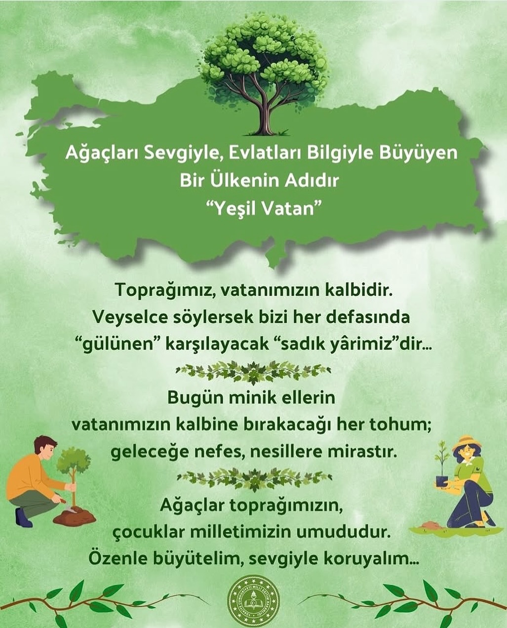 Atatürk'ten İlhamla Yeşil Vatan Projesi Hakkında Açıklama