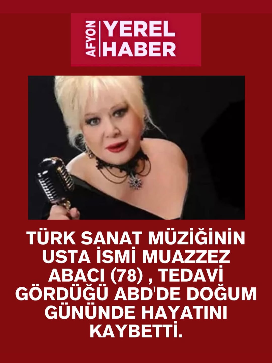 Muazzez Abacı'nın Vefatıyla İlgili Menajerinden Açıklama Geldi