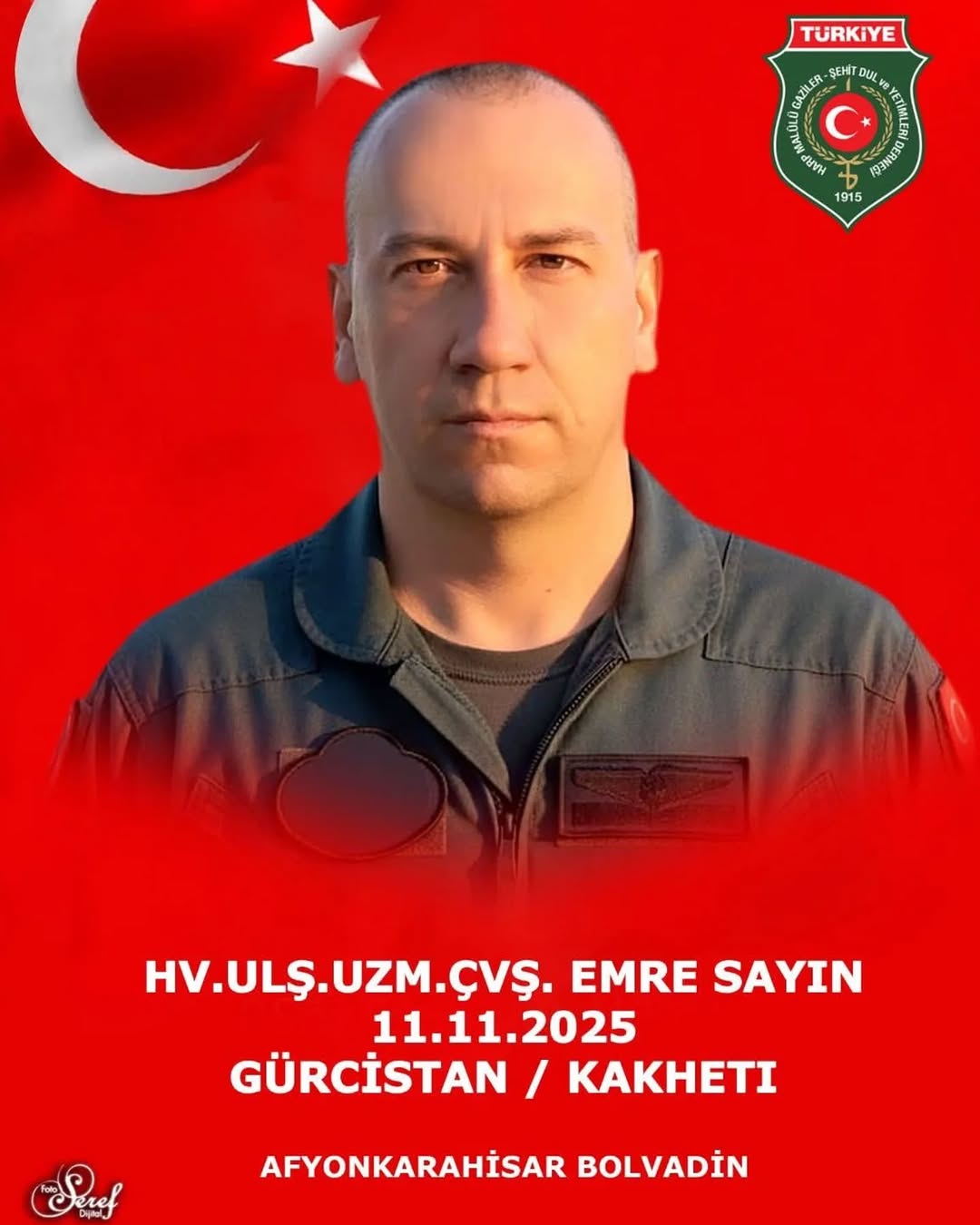 Afyonkarahisar'ın 23. Şehidi Çavuş Emre Sayın