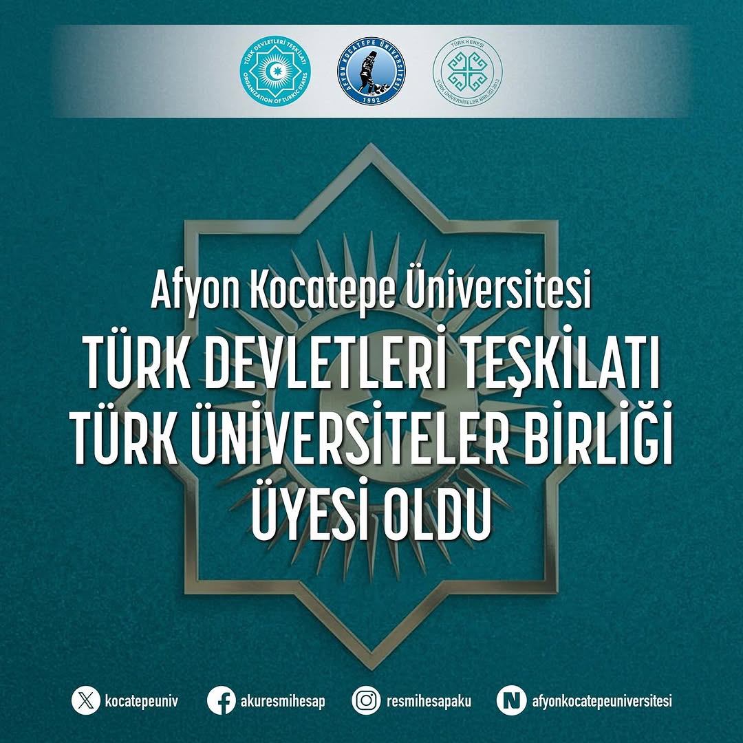 Afyon Kocatepe Üniversitesi TURKUNIB Üyeliğine Kabul Edildi