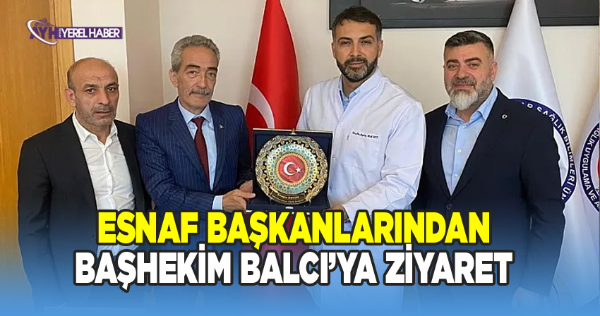 AFSÜ Sağlık Uygulama ve Araştırma Merkezi Başhekimi Doç. Dr. Aydın Balcı ve ESOB Başkanı Cengiz Üstün Esnaf Oda Başkanlarıyla Bir Araya Geldi