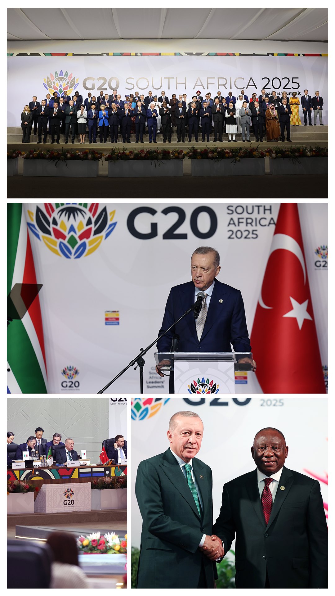 Türkiye Cumhurbaşkanı Recep Tayyip Erdoğan'dan G20 Johannesburg Zirvesi Açıklaması