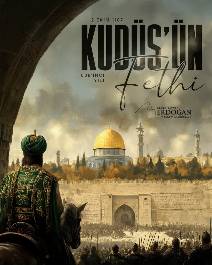 Türkiye Cumhurbaşkanı Recep Tayyip Erdoğan'dan Kudüs'ün Fethi Paylaşımı