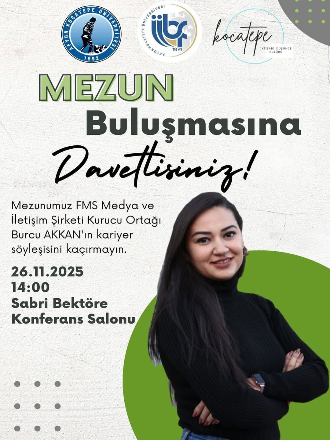 Afyon Kocatepe Üniversitesi İktisat Bölümü Mezun Buluşması