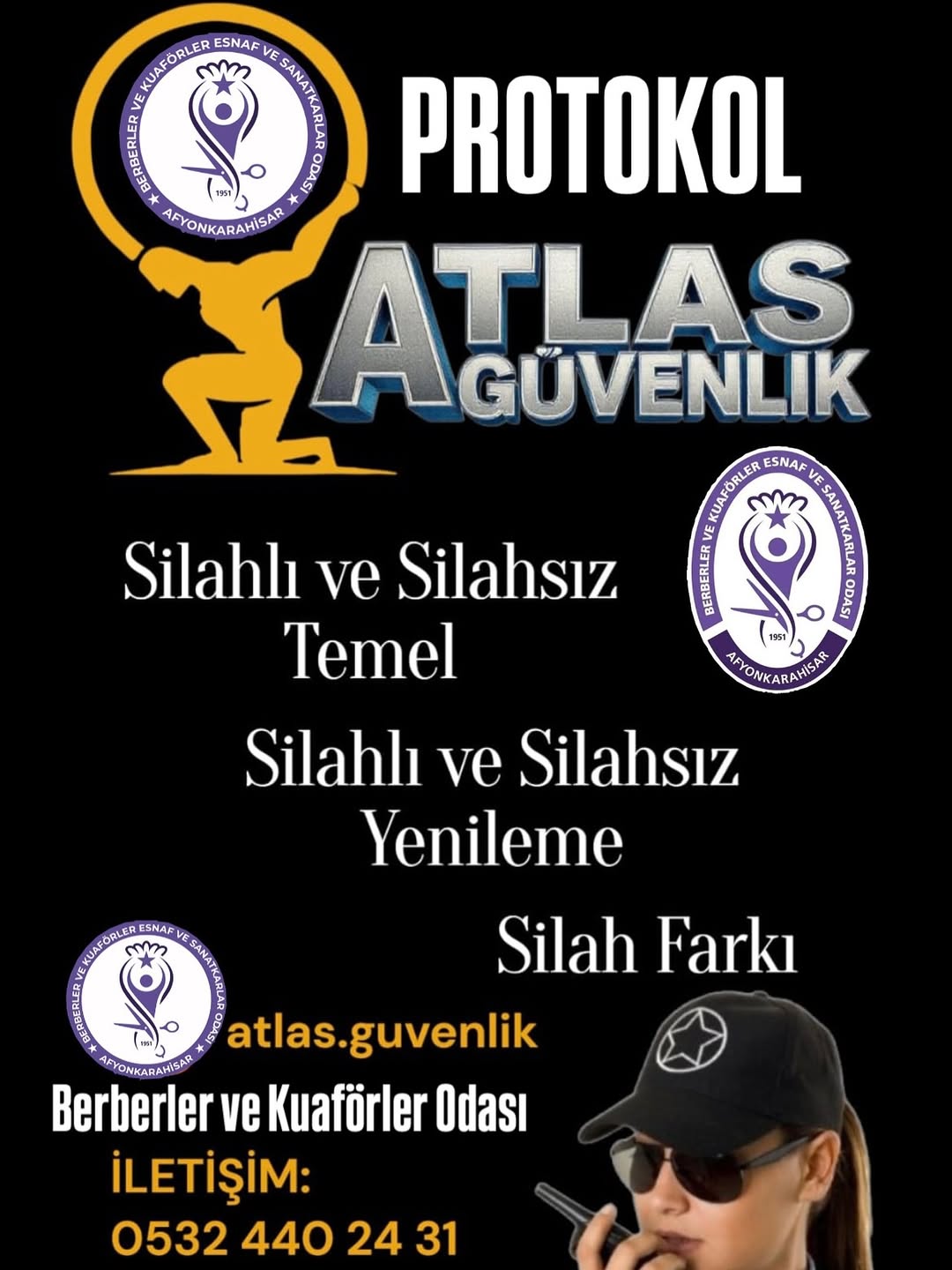 Berberler ve Kuaförler Odası Atlas Güvenlik İş Birliği Duyurusu