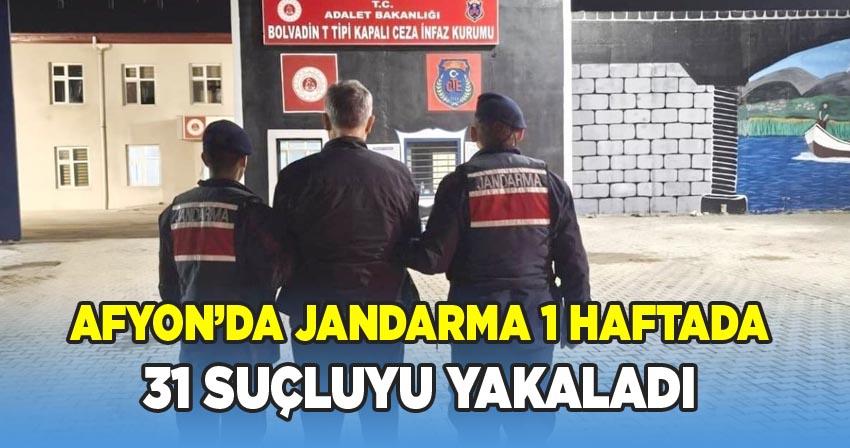 Afyonkarahisar İl Jandarma Komutanlığı Ekipleri Aranan Şahısları Yakaladı