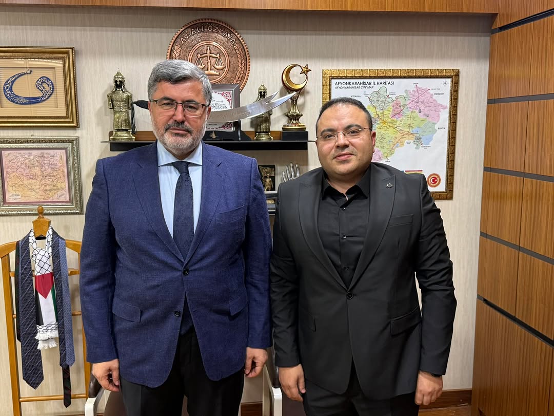 Afyonkarahisar AK Parti Milletvekili Avukat Ali Özkaya, Önceki Dönem Şuhut İlçe Başkanı Harun Korkmaz'ı Gazi Meclisinde Misafir Etti