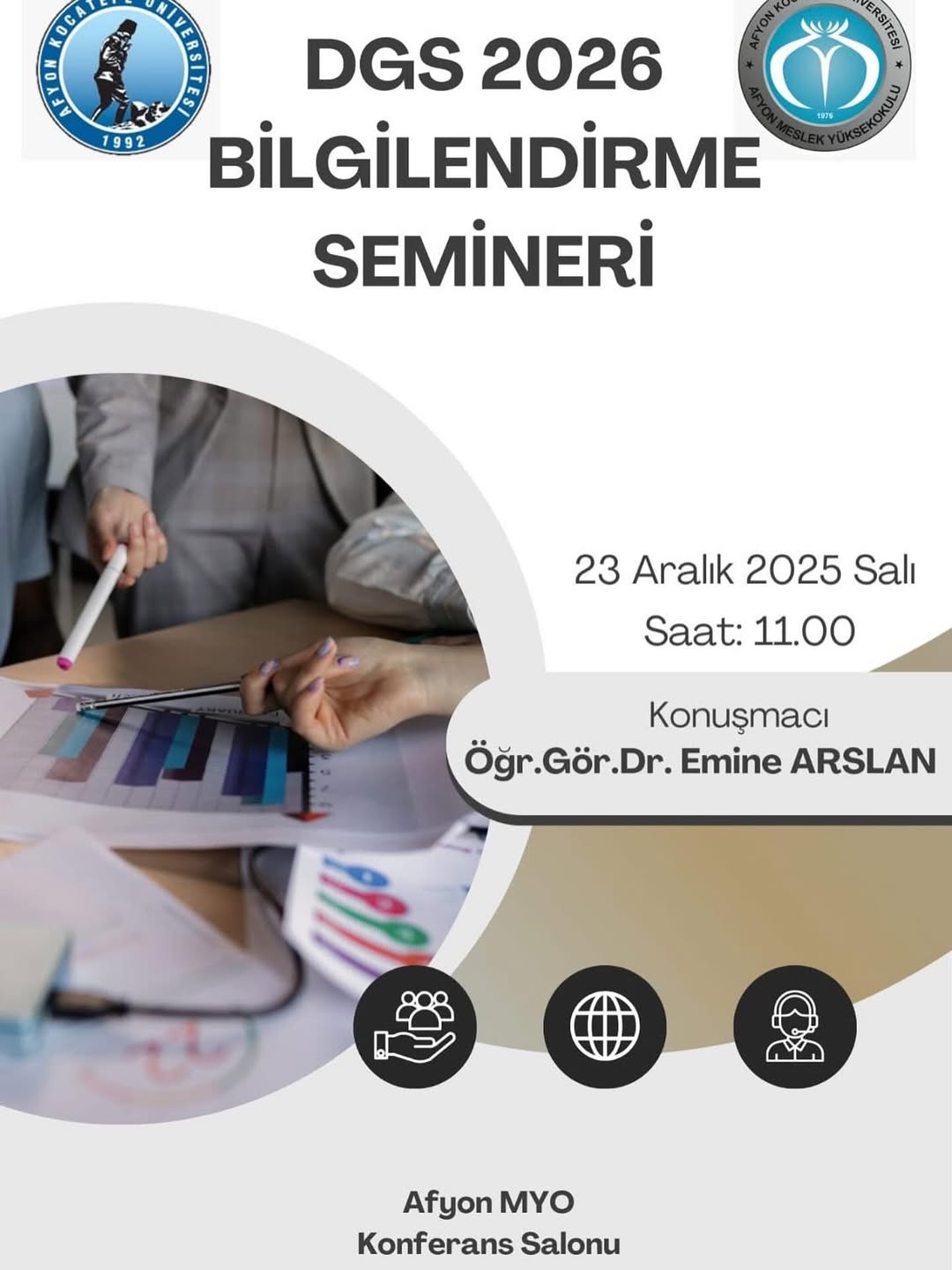 Afyon Kocatepe Üniversitesi'nde Bugün DGS Bilgilendirme Semineri