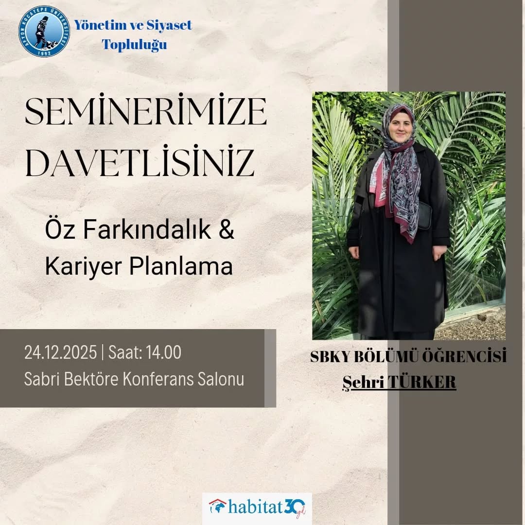 Afyon Kocatepe Üniversitesi Seminer Duyurusu