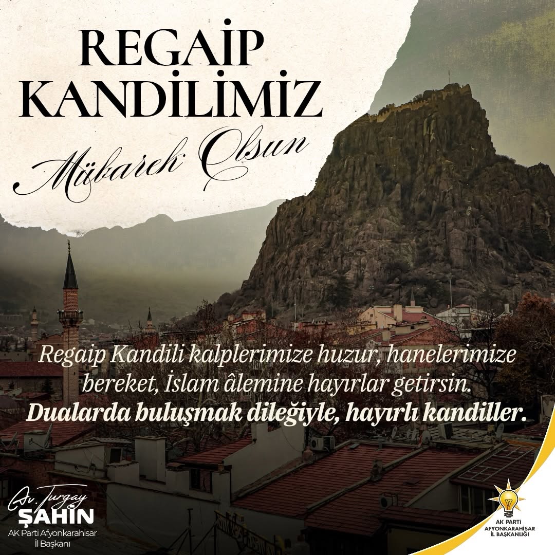 Regaip Kandili'nde Dualarımızı Yükseltiyoruz