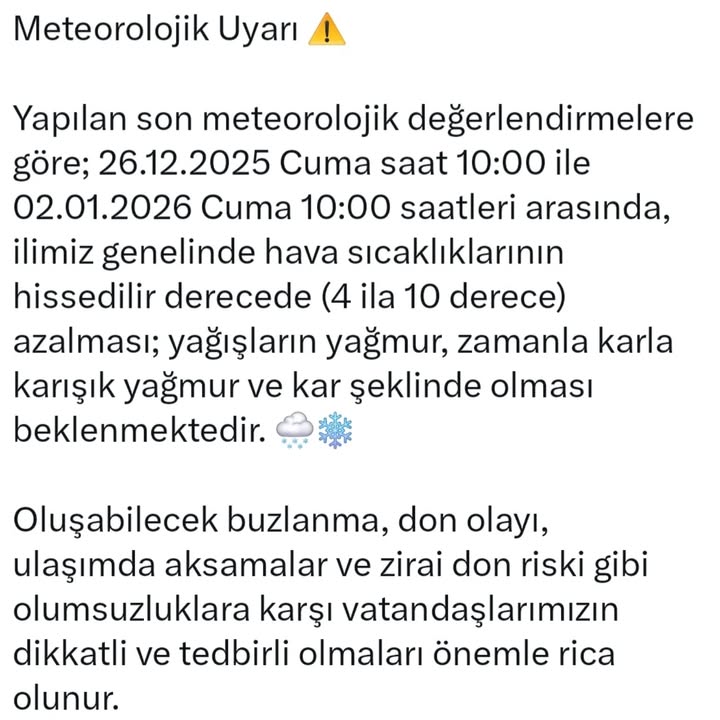 Afyonkarahisar Valiliği'nin Yaptığı Paylaşım