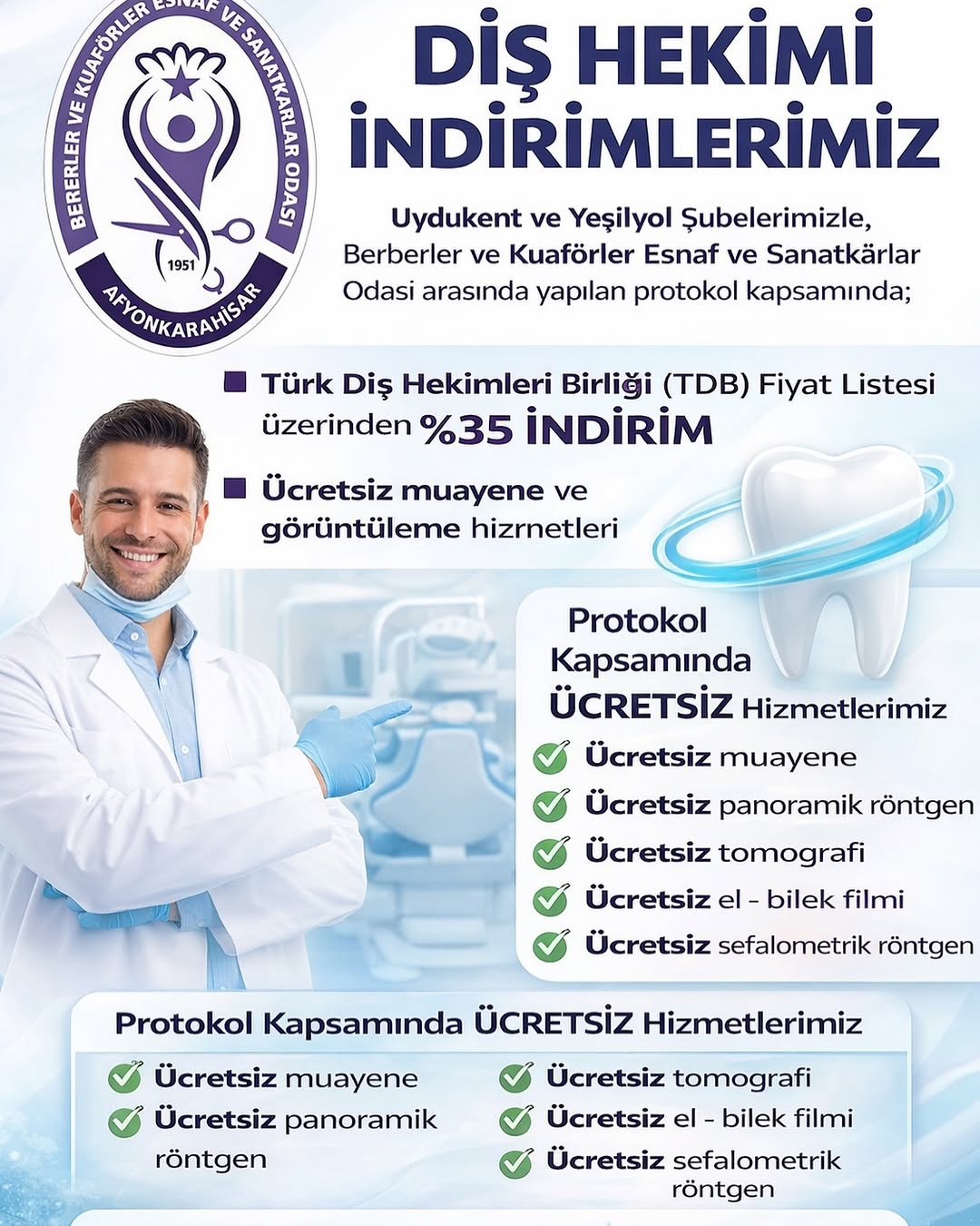 Protokol 5????️: Berberler ve Kuaförler Odası İş Birliği