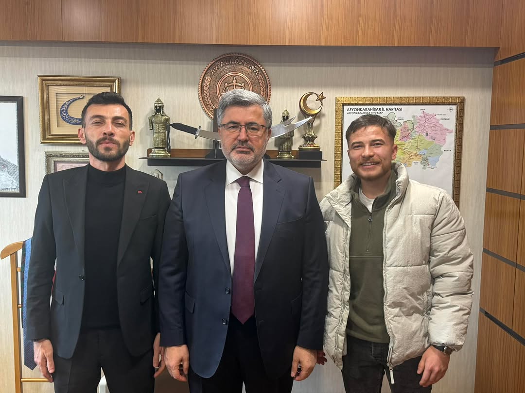 Afyonkarahisar Trafik Tescil Şube Müdürü Ahmet Kandemir ve Talha Karabulut’u Gazi Meclisimizde Misafir Ettik