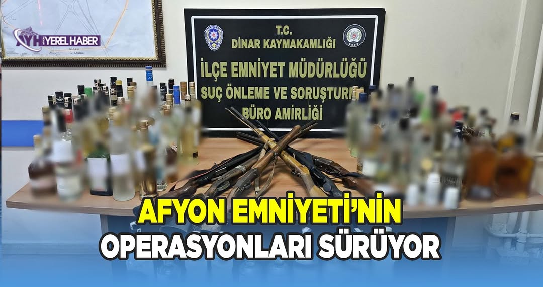 Afyonkarahisar Emniyet Müdürlüğü'nden Bir Haftalık Uygulama ve Kontrol Raporu