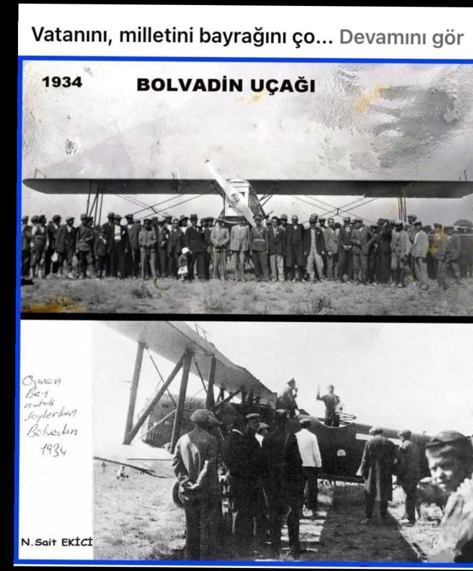 Afyonkarahisar'ın Tarihi: 1934 Yılında Bolvadin Uçağı
