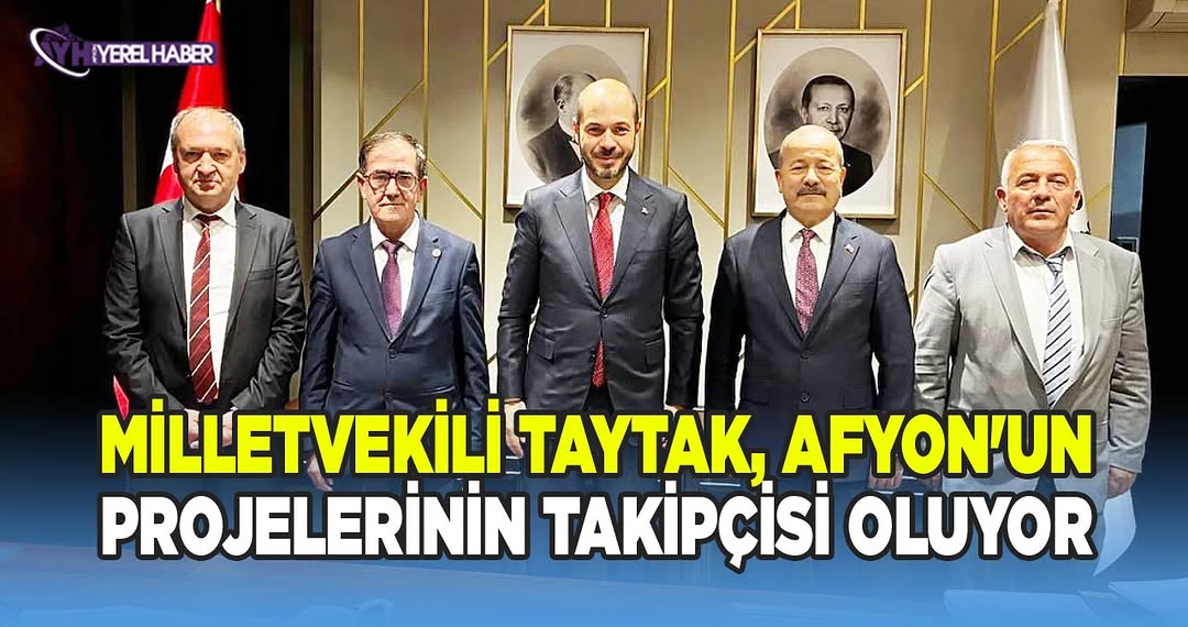 MHP Afyonkarahisar Milletvekili Mehmet Taytak Sinanpaşa İlçe Başkanı Fevzi Can'ın Toplu Konut İdaresi Başkanı Mustafa Levent Sungur'u Ziyareti