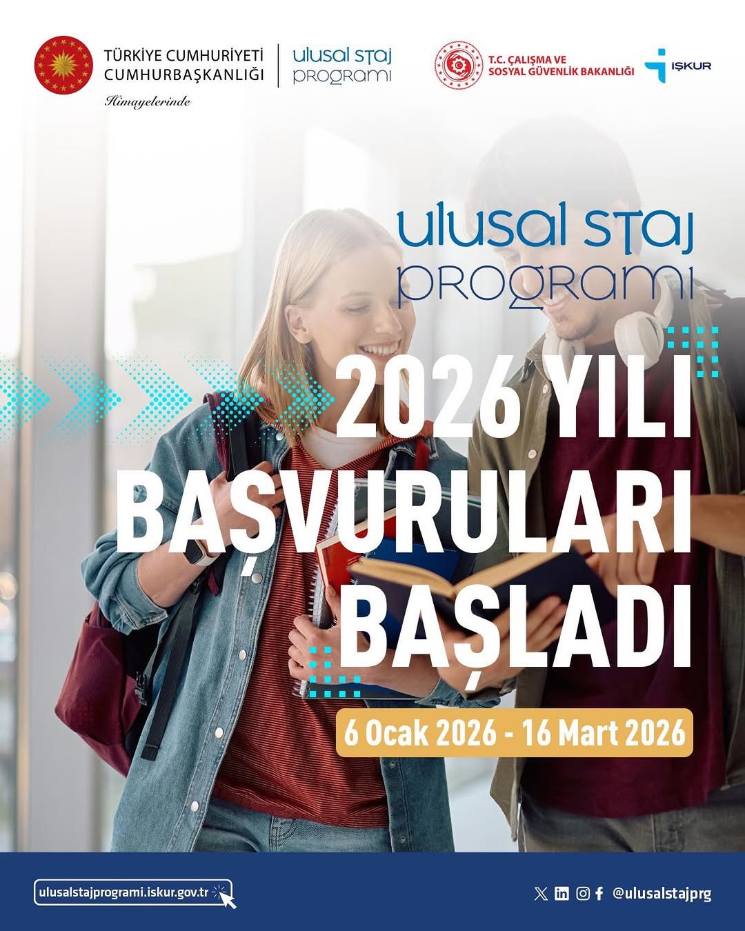 Cumhurbaşkanlığı Himayelerinde Ulusal Staj Programı Başvuruları Başladı!