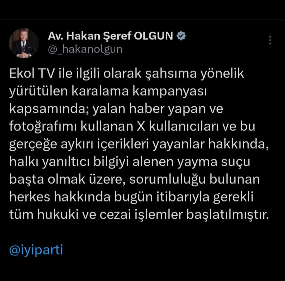 Afyonkarahisar Milletvekili'nden Ekol TV İle İlgili Açıklama