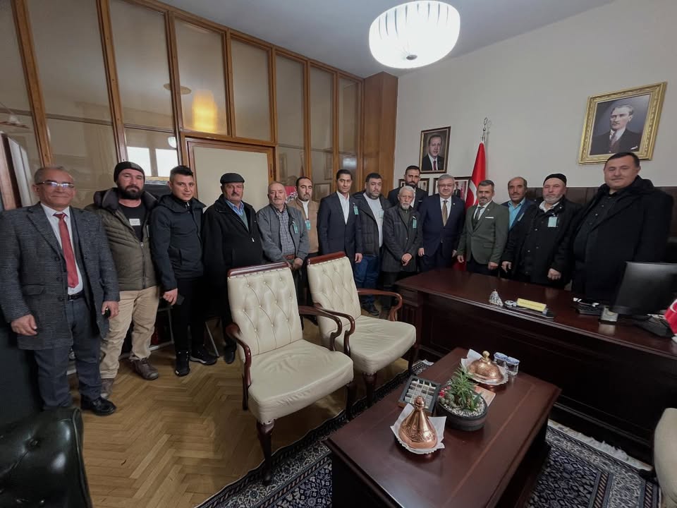 TBMM'de Dinar Haydarlı Belediye Başkanı Süleyman Çetinkaya ve Heyeti Misafir Edildi