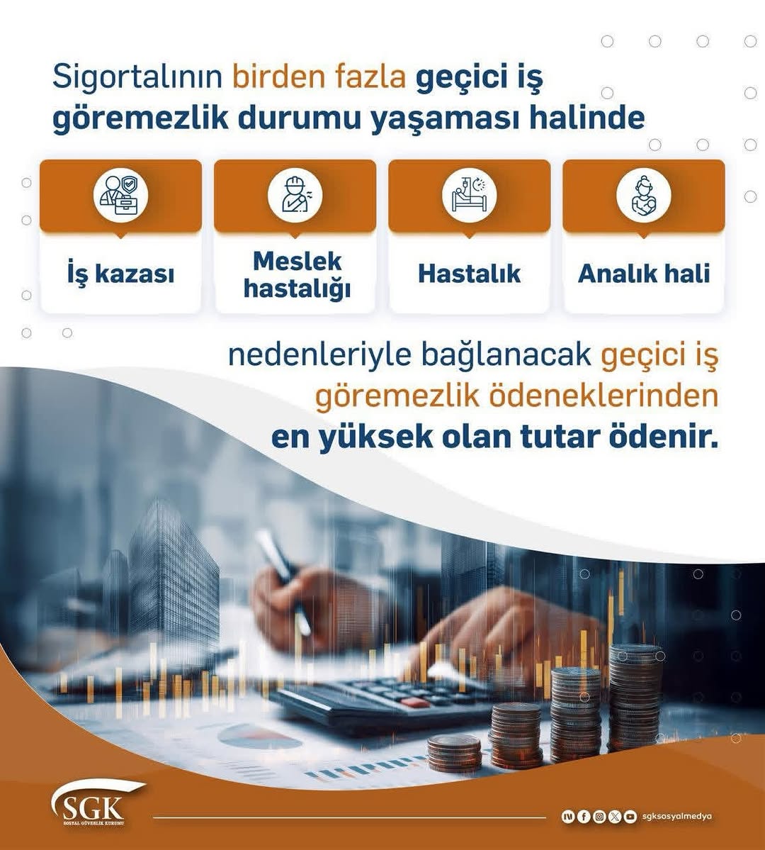 SGK İl Müdürlüğü'nden Geçici İş Göremezlik Ödenekleri Açıklaması