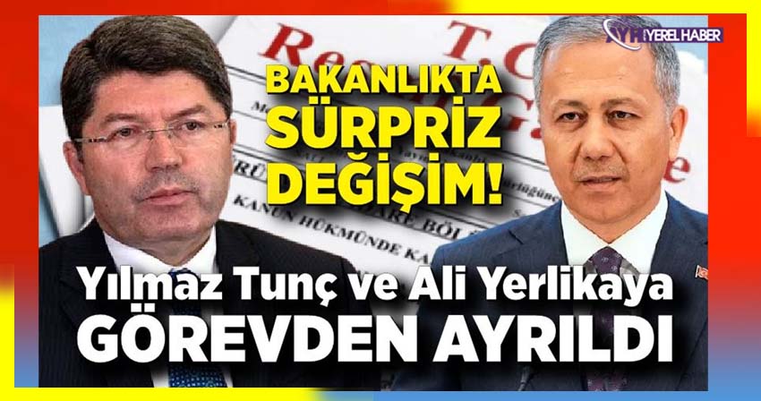 Cumhurbaşkanı Kararlarıyla İçişleri ve Adalet Bakanlıklarına Atamalar Yapıldı