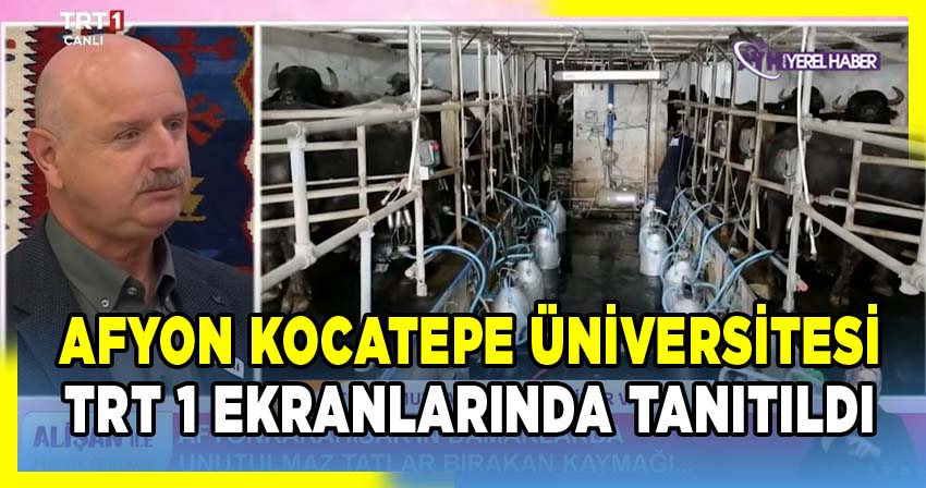 Afyon Kocatepe Üniversitesi TRT 1 Programında Akademik Çalışmalarıyla Yer Aldı