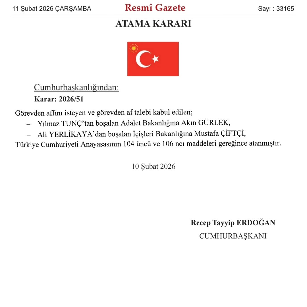 Cumhurbaşkanı Erdoğan'dan Bakan Atamaları ve Veda Mesajı