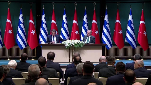 Türkiye Cumhurbaşkanı Recep Tayyip Erdoğan'ın Yunanistan Başbakanı Kiryakos Miçotakis ile Gerçekleştirdiği Anlaşma İmza Töreni ve Ortak Basın Toplantısı