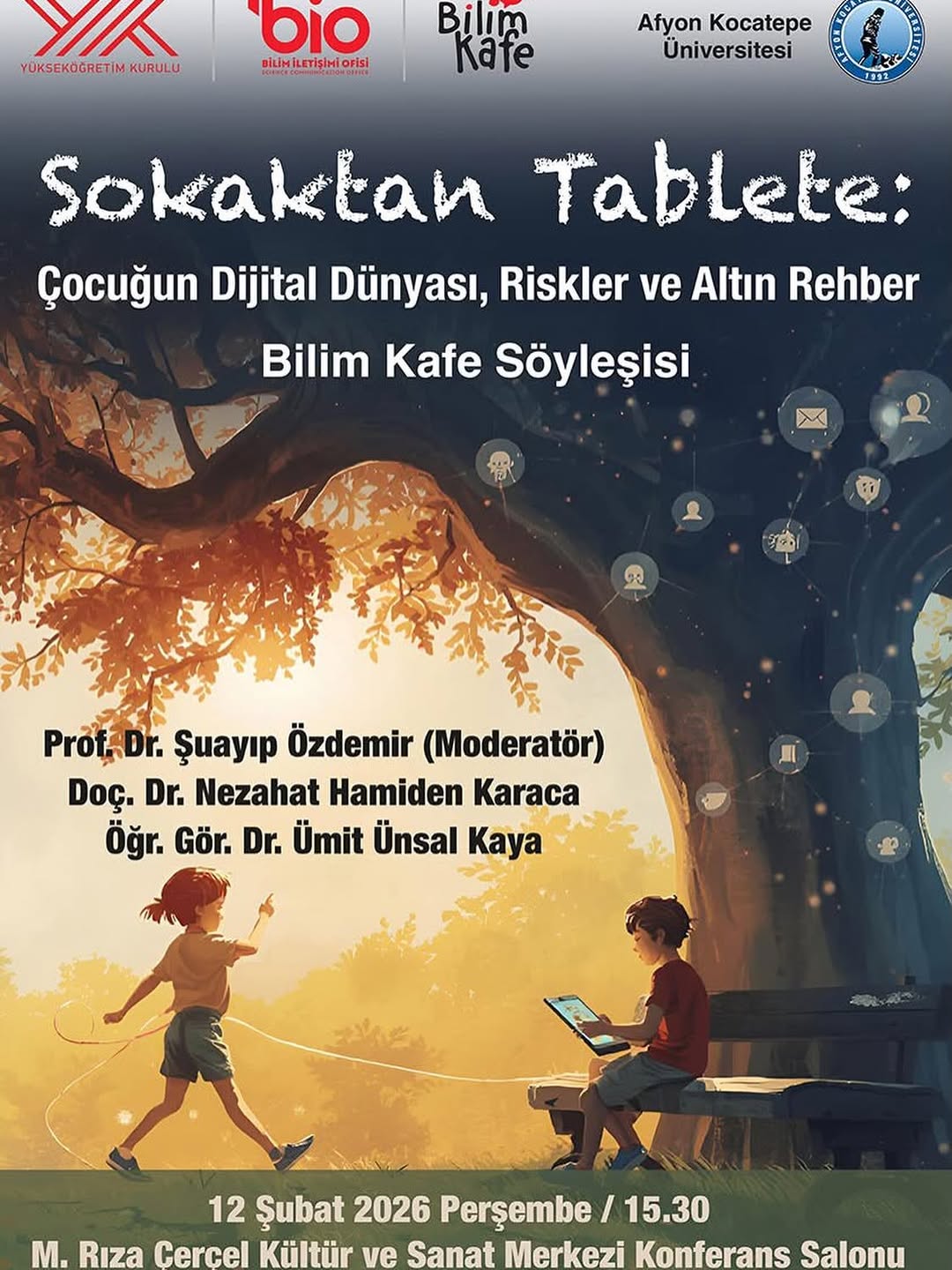Afyon Kocatepe Üniversitesi'nden Eğitici Konferans: 'Sokaktan Tablete: Çocuğun Dijital Dünyası, Riskler ve Altın Rehber'