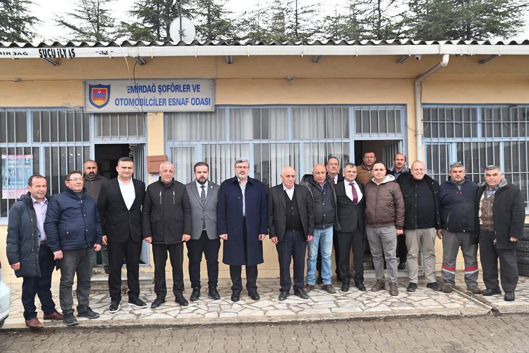 Emirdağ Şoförler Odası Başkanlığı'na Tebrik Ziyareti