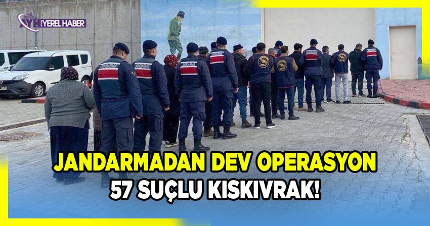 Afyonkarahisar İl Jandarma Komutanlığı 57 Kişiyi Aradı, 30 Kişi Tutuklandı