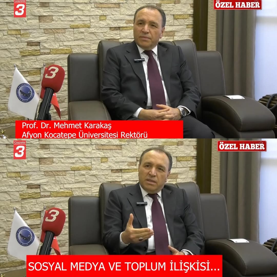 Afyon Kocatepe Üniversitesi Rektörü Prof. Dr. Mehmet Karakaş Sosyal Medya ve Z Kuşağı Üzerindeki Etkileri Değerlendirdi
